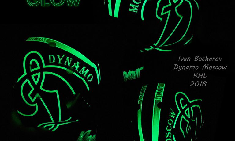 Аэрография «Dynamo Glow» на вратарском шлеме